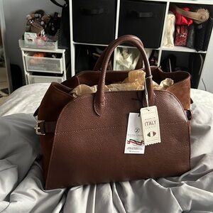 NWT Tj Maxx leather & suede bag